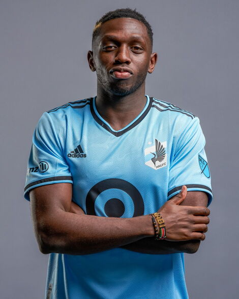 An undated image of Minnesota United forward Nabilai Kibunguchy 