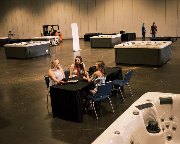 Jacie Steele, Emma Stange and Allison Clark raised money to host a graduation ceremony at the Tampa Convention Center after the University of Tampa said it would not hold an in-person event.