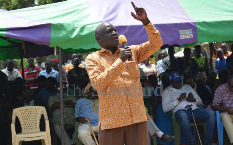 I have not bowed out of governor's race, Magwanga says