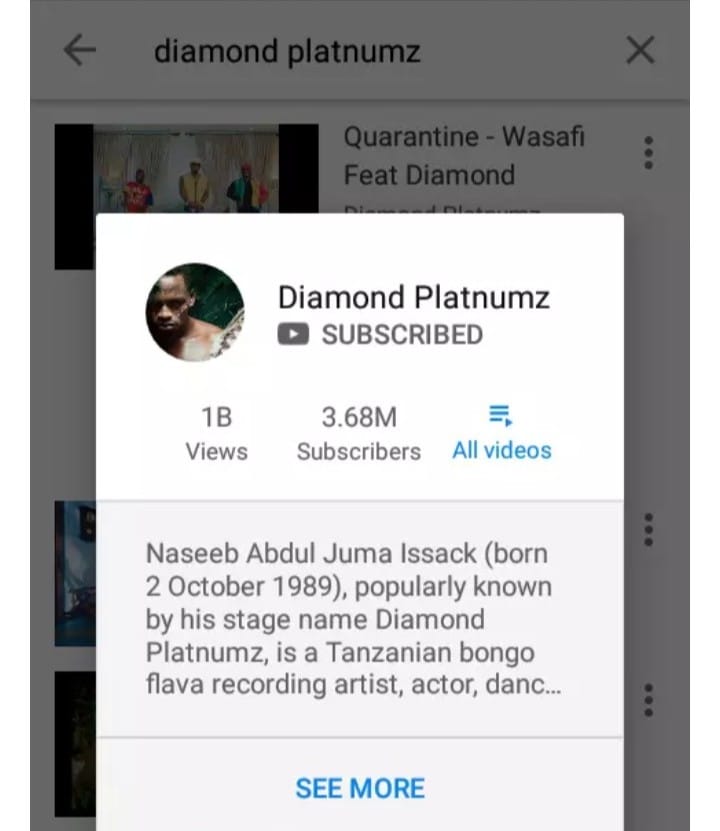 Why Diamond hitting 1 billion views is a blessing for Kenyan artists