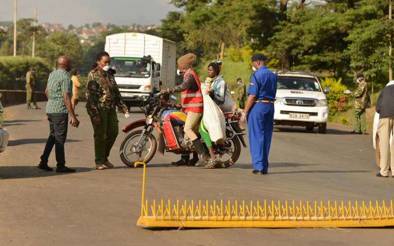 Dodging virus roadblocks: Motorists, 4 police officers arrested : The Standard