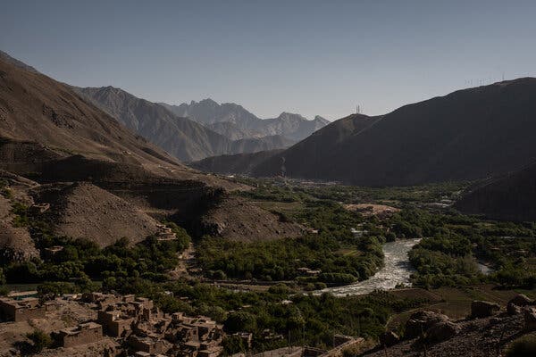 The Panjshir Valley in 2020. A group of former Afghan government leaders are holding out in the Panjshir Valley, which was a bastion of resistance against the Taliban in the 1990s civil war.