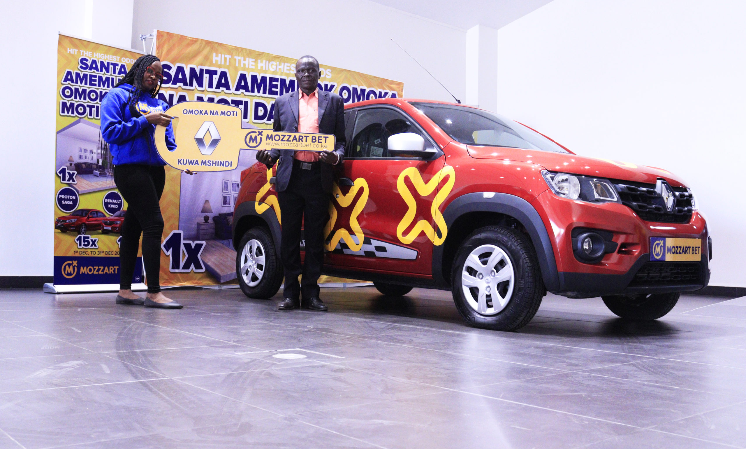 Mozzart hands over 3 more cars to lucky weekend winners in the Omoka na Moti Promotion! 29 cars left!