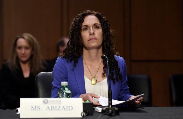Christine Abizaid appeared before senators on Wednesday for her confirmation hearing to run the National Counterterrorism Center.