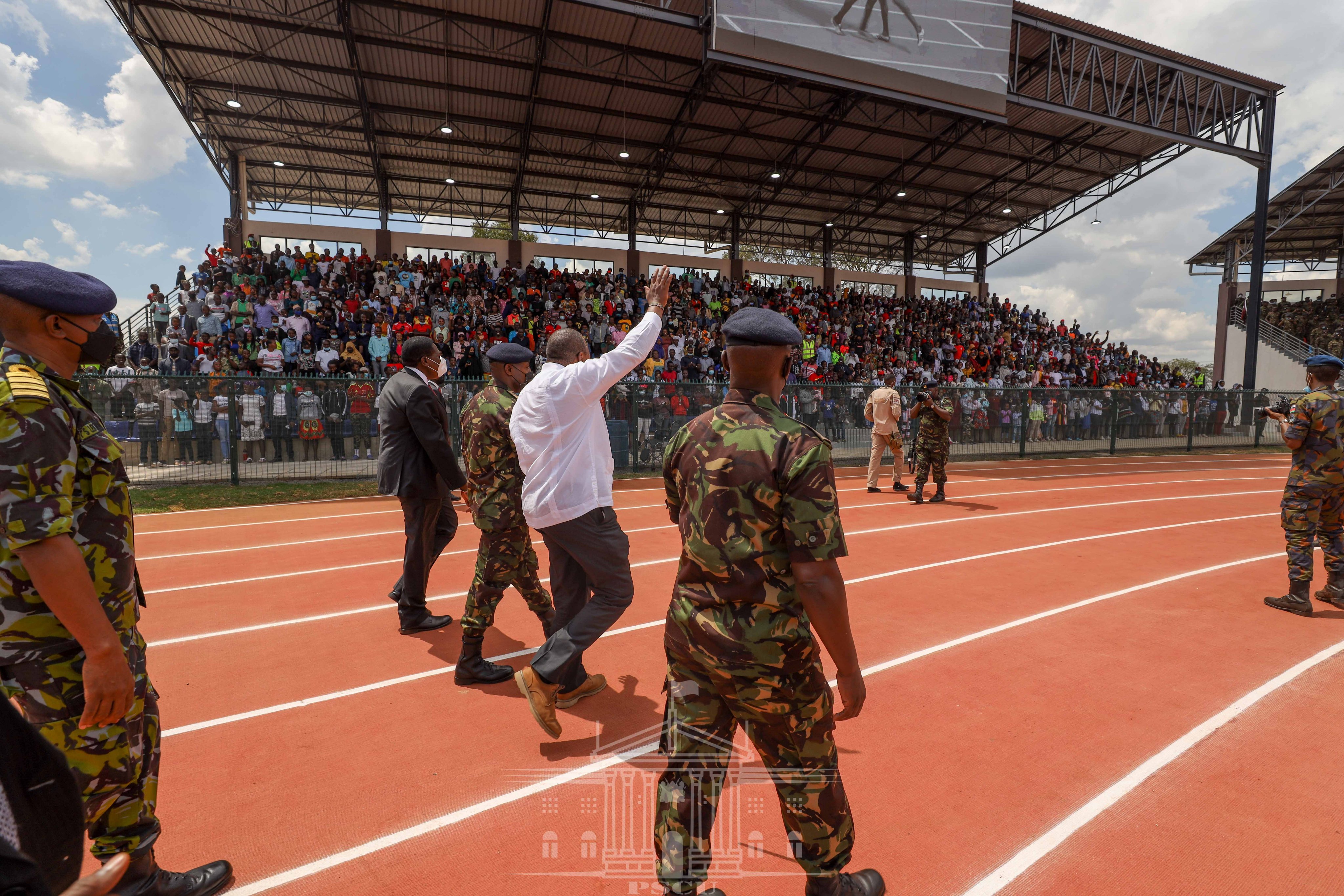 Uhuru tours newly opened KDF Ulinzi Sports Complex in Lang’ata [Photos] : The standard Sports