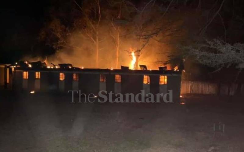 Boys burn dorm after being barred from church service