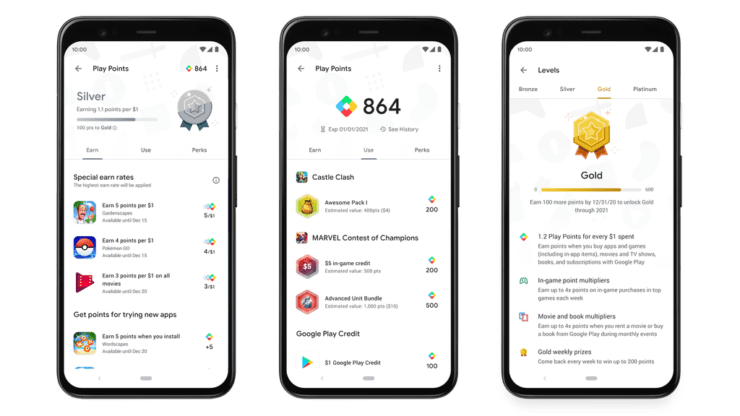 Google Play Points, earn rewards for spending on the Play Store in the US