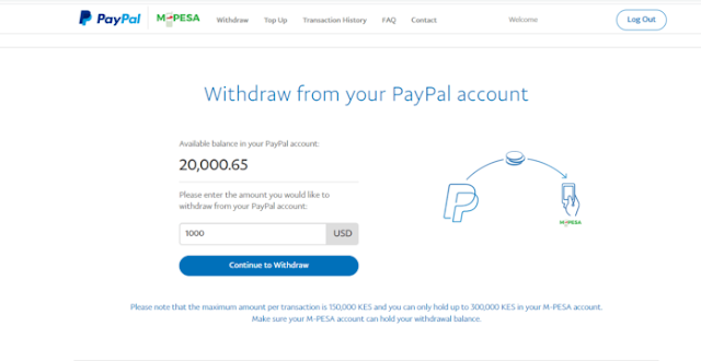 Paypal to MPESA, withdrawal, linking and topping up paypal account photo