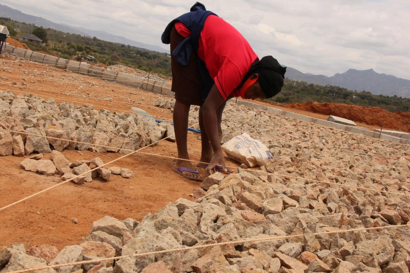 Ray of hope as Wote Stadium resume work : The standard Sports