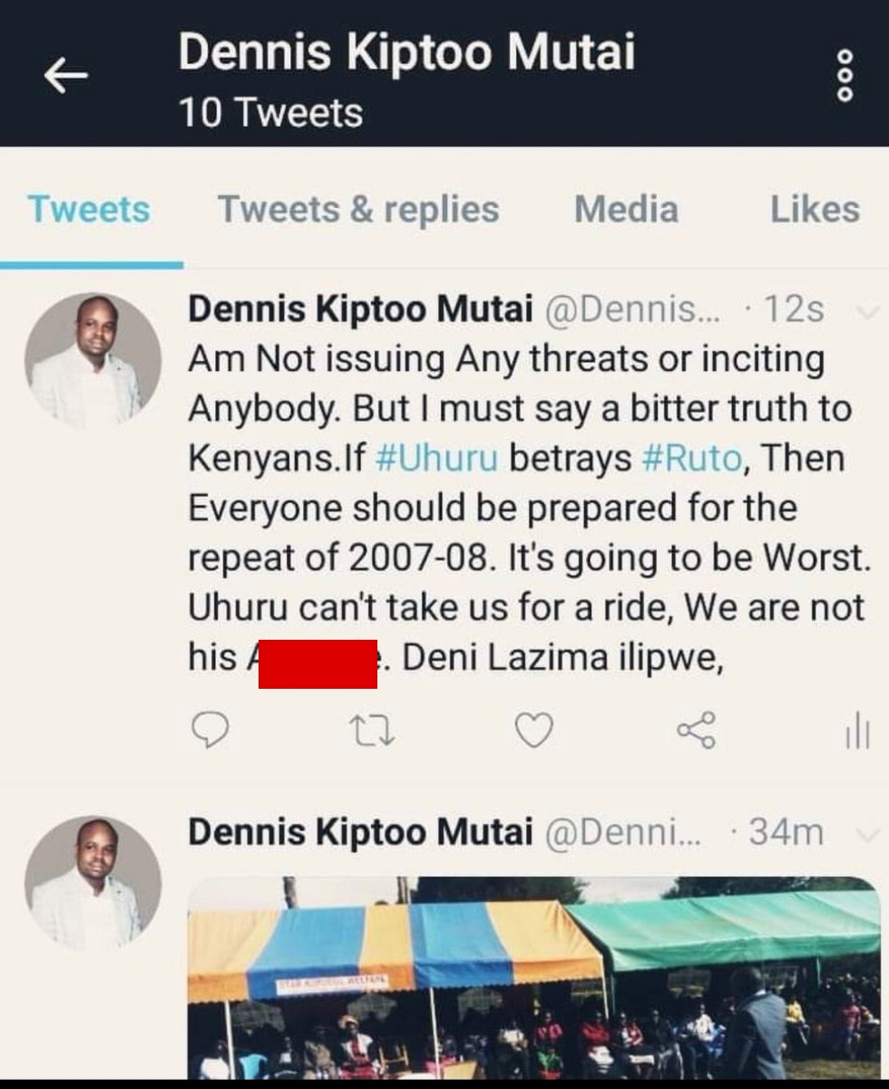 Police Launch Manhunt on DP William Ruto’s Supporter Over Post-Election Violence Threat