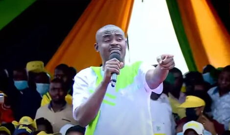 Kakamega Senator Cleophas Malala at the on Saturday, January 8, Eldoret Sports Club.