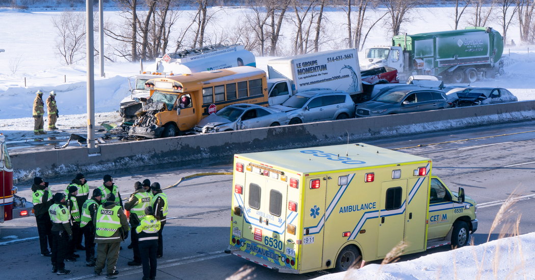 Several Injured After Glacier Tour Bus Rolls Over in Canadian Rockies
