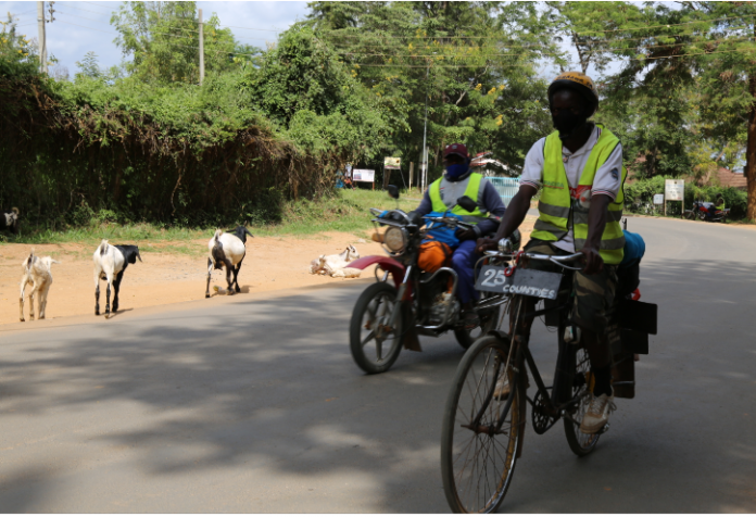 Young Man Cycles Across 25 Counties In Covid-19 Campaign