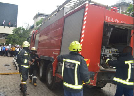 Fire Breaks Out at Huduma Centre [VIDEO]