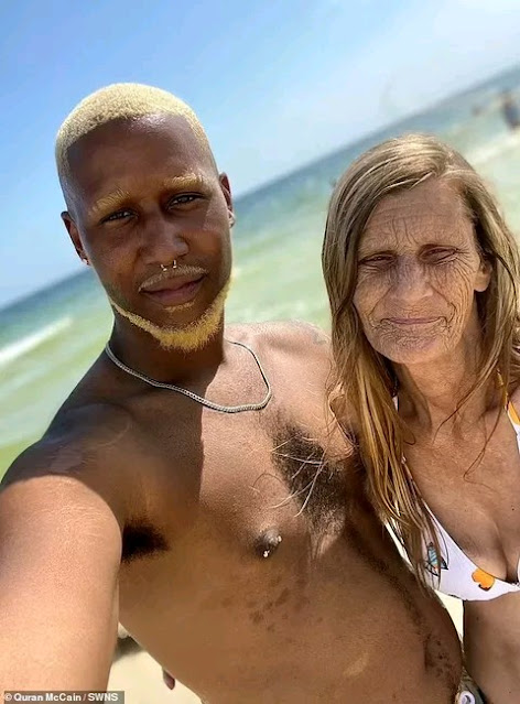 24-year-old Quran McCain has accepted and engaged to his 64-year-old lover, Cheryl McGregor photo