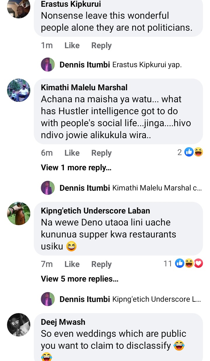 Itumbi told off for “rumor that Uhuru’s daughter Ngina is set to wed Billionaire’s son Sam Mwai Jr”
