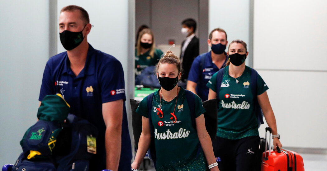 First International Athletes Arrive in Japan for the Olympics
