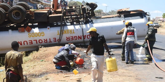3 Die While Siphoning Petrol From Overturned Tanker