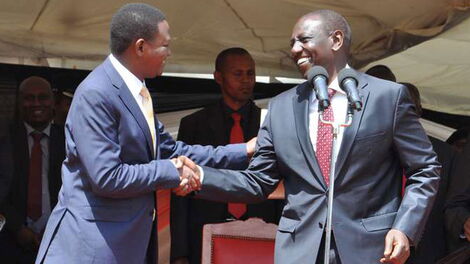 Ruto Revisits Awkward Handshake With Alfred Mutua
