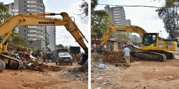 Police Boss Leads Demolition of Homes Near Muthaiga
