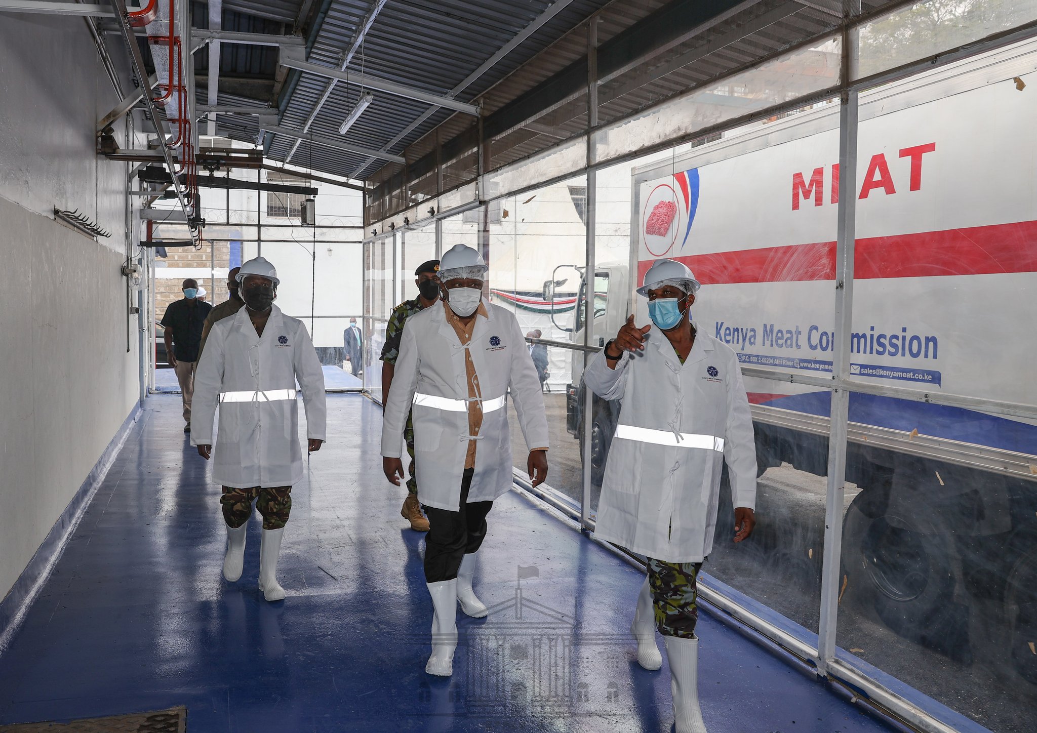 Kenyatta Unveils Refurbished Kenya Meat Commission following re-modelling by KDF
