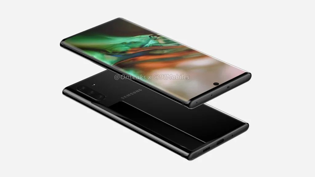 Samsung Galaxy Note 10 detailed renders show what we should expect