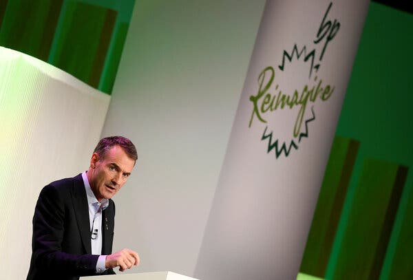 Bernard Looney, BP’s chief executive, outlined an effort to shift the company away from being an international oil company to what he called an “integrated energy company.”