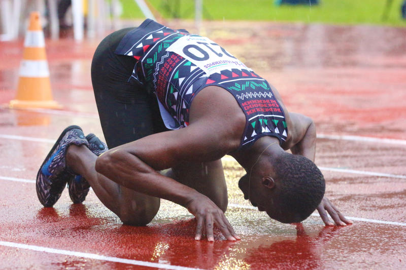 Kenyans give thanks for a job well done after their triumph in Brazil : The standard Sports