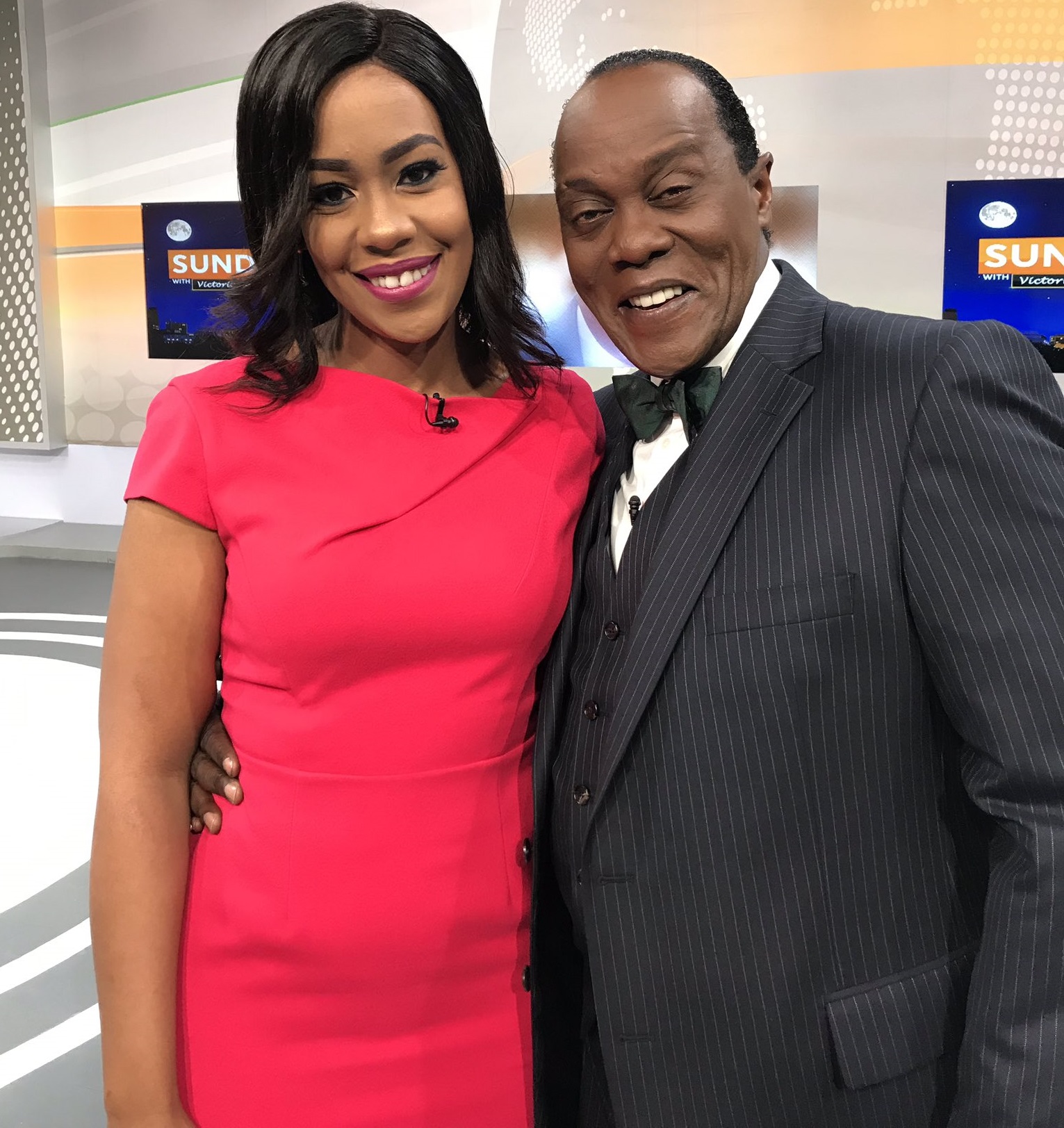 Victoria Rubadiri and Jeff Koinange
