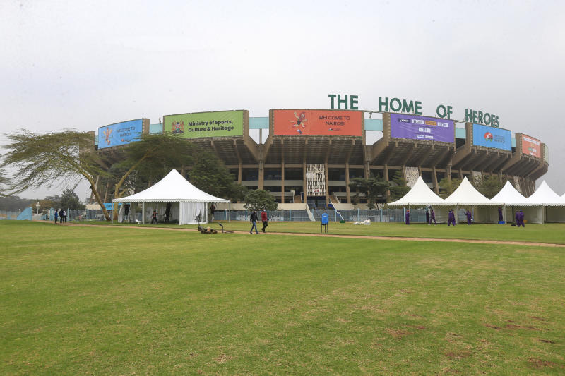 Final touches on technical equipment at Kasarani in readiness for World Under 20 : The standard Sports