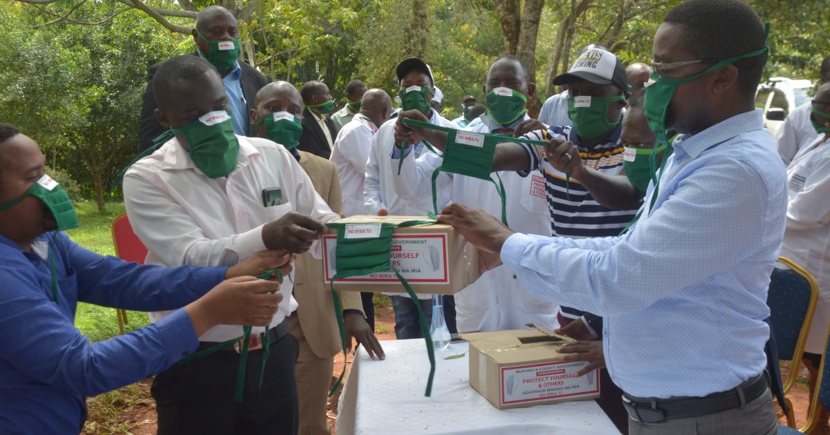 County Gov't of Murang’a Issues Facemasks