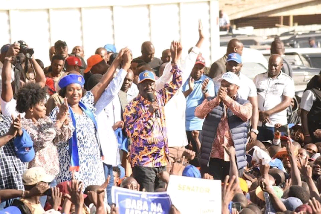 presidential challenger Raila Odinga, Nairobi Governor Ann Kananu presidential challenger Raila Odinga, Nairobi Governor Ann Kananu
