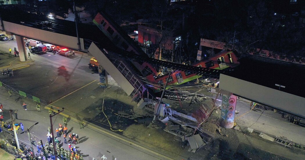 Live Updates: At Least 20 Dead in Mexico City Train Crash