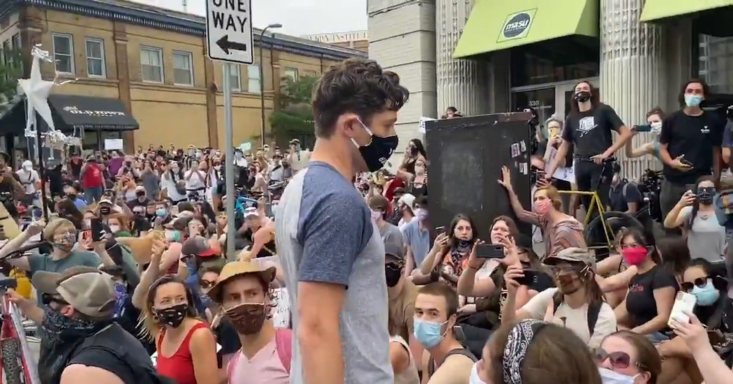 For Mayor Jacob Frey of Minneapolis, a Walk of Shame