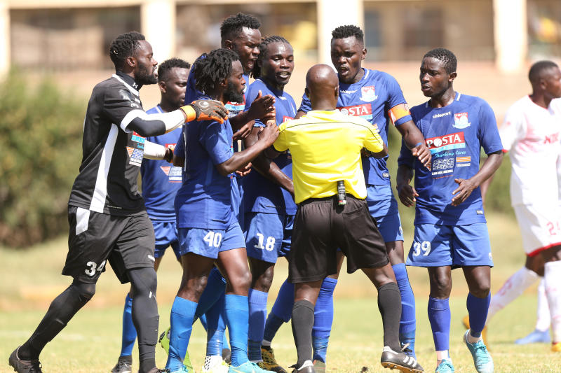 Three red cards fly as Ulinzi Stars hold Posta Rangers in chaotic match : The standard Sports