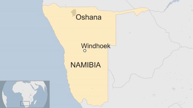 Map of Namibia