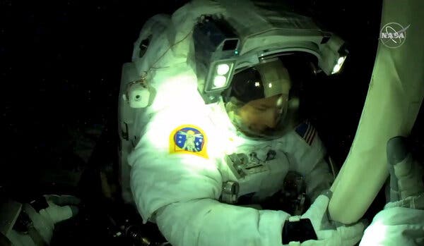 The astronaut Shane Kimbrough spoke from the International Space Station.