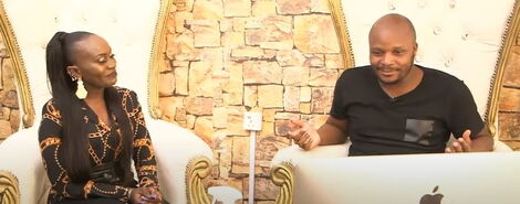 Jalang'o Kneels & Prays for Ugandan Artiste Jackie Chandiru [VIDEO]