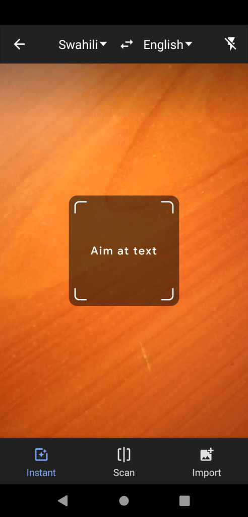 Google Translate Instant Camera feature now supports Swahili