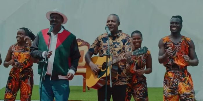 Raila Steals Show After Singing in New Hit Song