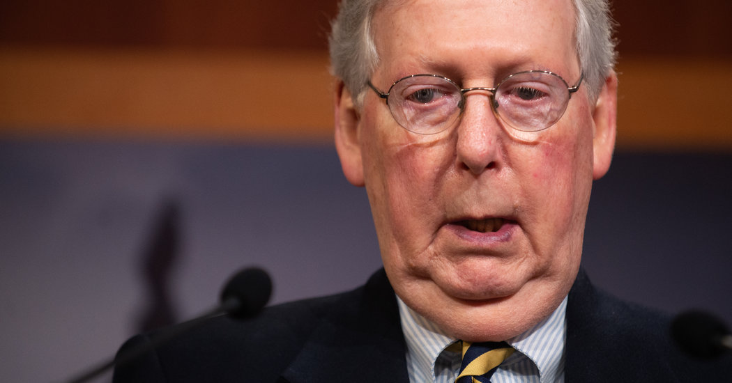 Opinion | The Coronavirus Bailout Stalled. And It’s Mitch McConnell’s Fault.