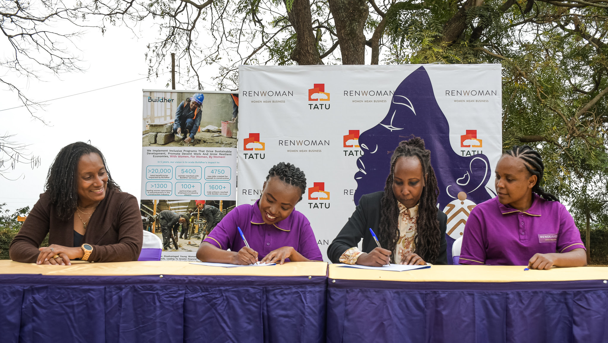 Tatu City, Buildher partner on jobs for women