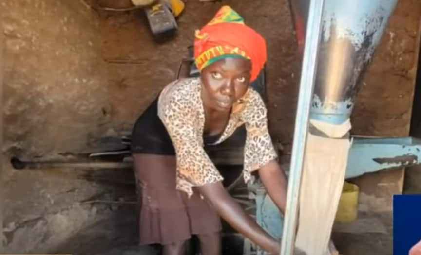 A-student working at Kitale posho mill to study medicine for free at MKU