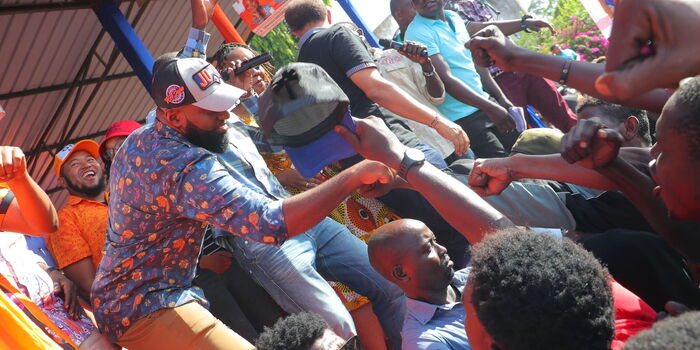 Joho Plays Ruto's Audio Clip in Azimio Rally