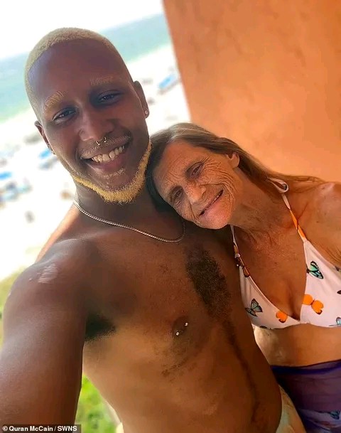 24-year-old Quran McCain has accepted and engaged to his 64-year-old lover, Cheryl McGregor photo