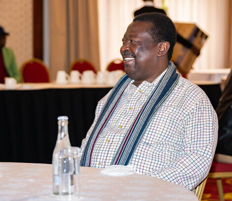 ANC Party Leader Musalia Mudavadi during One Kenya Alliance meeting at Hermosa Gardens in Karen on Tuesday, July 20, 2021.