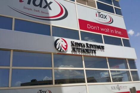 Kenya Revenue Authority signage on a building