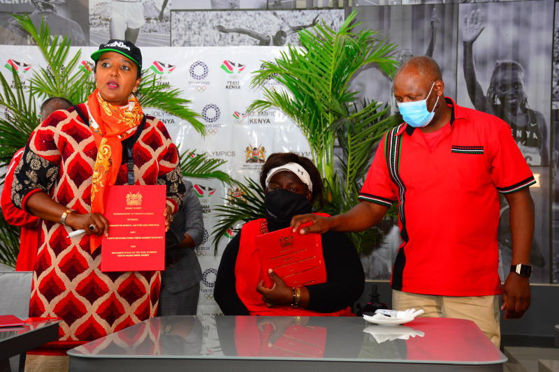 Kenyan Government signs MOU with Olympic bodies : The standard Sports