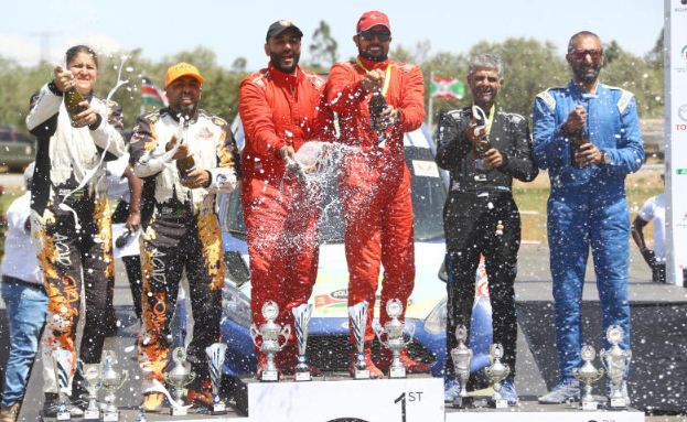 Patel gives himself a pat on the back after Equator Rally win : The standard Sports