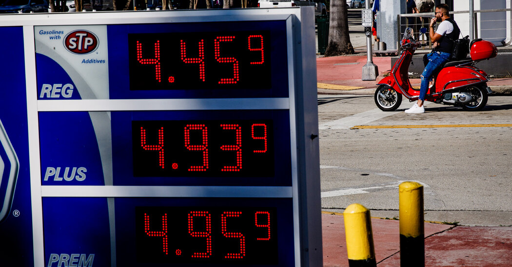 Biden Officials Weigh Russian Oil Ban as Gas Prices Soar